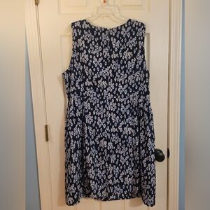 Navy Print Gap Dress